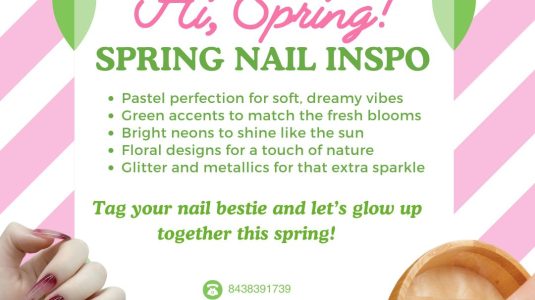 Hello, Spring with nail art ideas at Star Nails & Spa – Nail salon in Myrtle Beach, SC 29577 (Coastal Grand Mall)