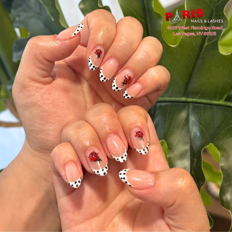Summertime nail art with Paris Nails and Lashes Salon near me Las Vegas, NV 89103